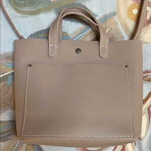 Portland Leather Blush Tote Bag